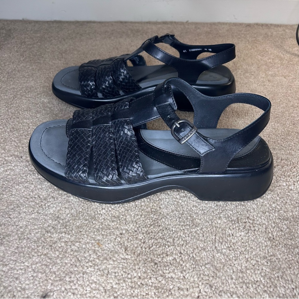 Dansko Black Strappy Sandals